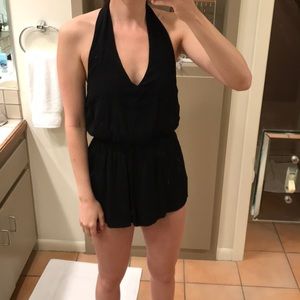 Black halter romper